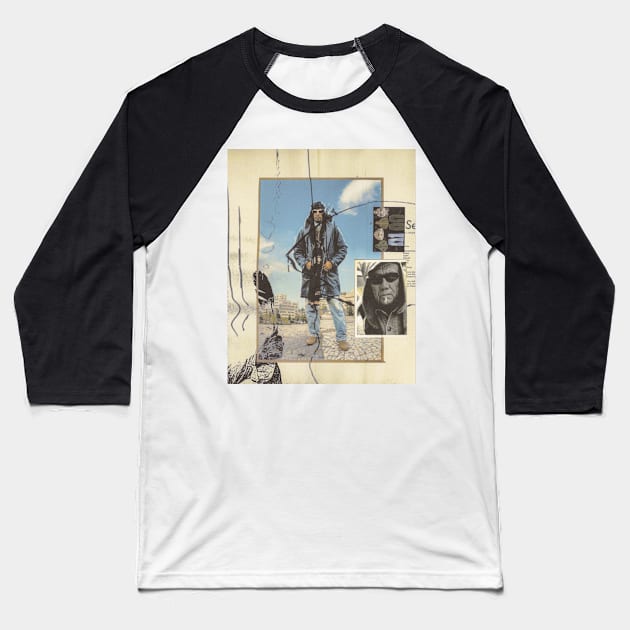 Native American Graphic Baseball T-Shirt by wtsn